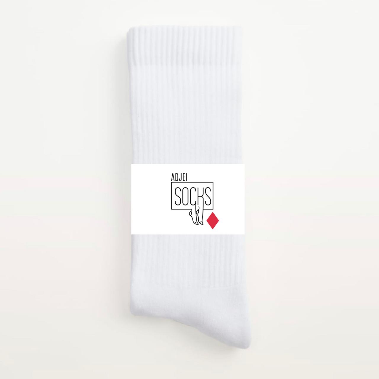 SOCKS - BLANC - ADJEI